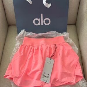 NWT Alo Yoga Match Point Shorts Neon Bubblegum Size: XXS